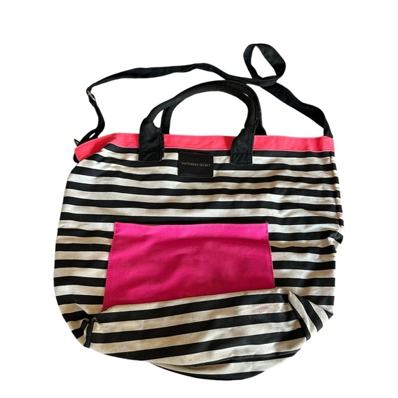 Victoria's Secret women's large striped tote bag - Picture 1 of 5